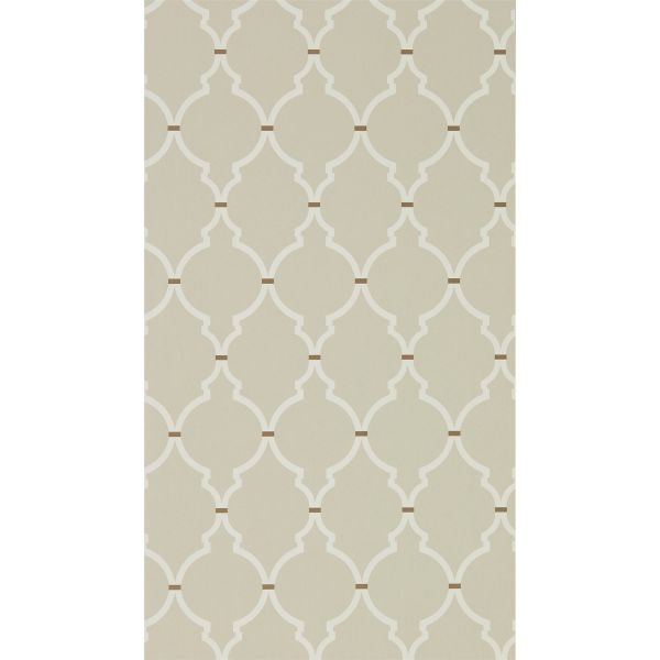 Empire Trellis Wallpaper 216337 by Sanderson in Linen Cream