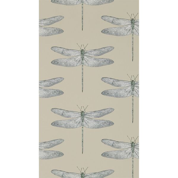 Demoiselle Wallpaper 111241 by Harlequin in Jute Slate Grey