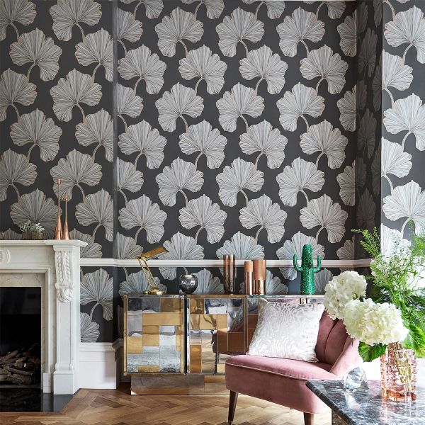 Azurea Wallpaper 111713 by Harlequin in Ebony Rose Gold