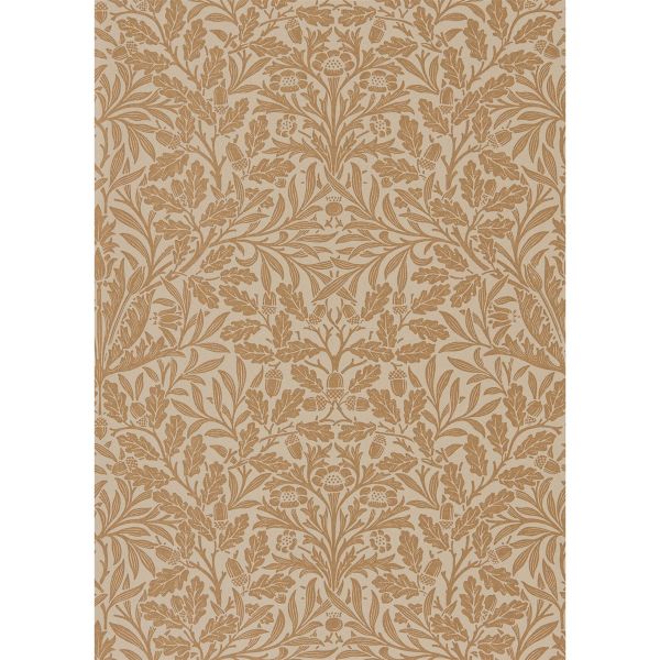 Pure Acorn Wallpaper 216041 by Morris & Co in Gilver Copper