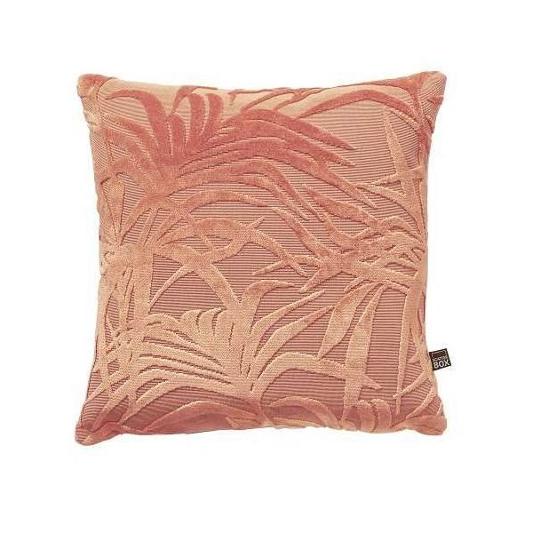 Cali Botanical Leaf Cushion in Blush Pink