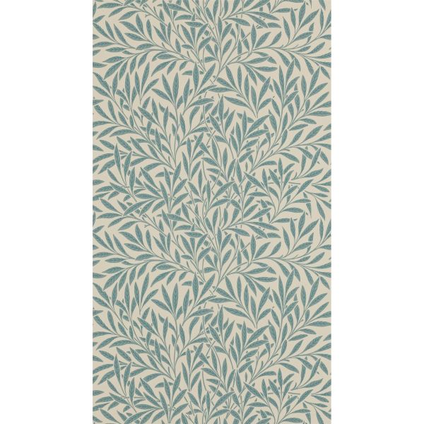 Willow Leaf Wallpaper 210382 by Morris & Co in Slate Grey