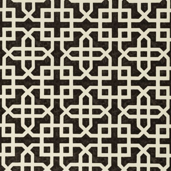 Monserrat Wallpaper W0084 02 by Clarke and Clarke in Ebony