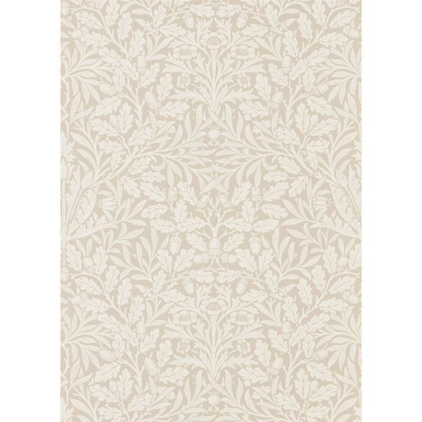 Pure Acorn Wallpaper 216040 by Morris & Co in Linen Ecru