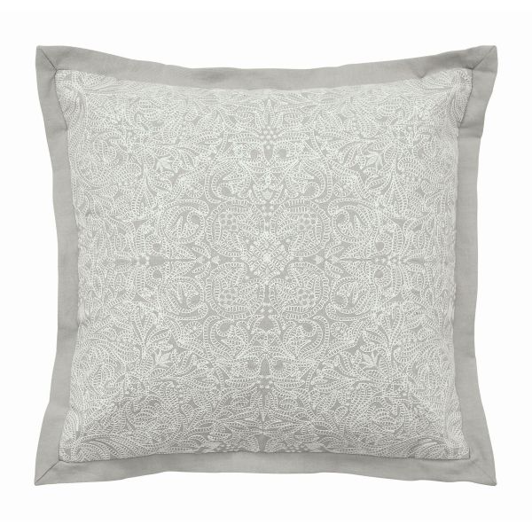 Pure Ceiling Embroidery Cushion by Morris & Co in Silver Grey