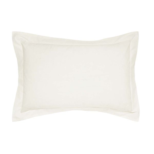 Plain Dye Oxford Pillowcase by Helena Springfield in Ivory
