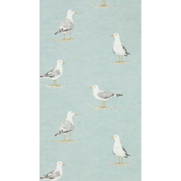 Shore Birds Wallpaper 216564 by Sanderson in Sky Blue