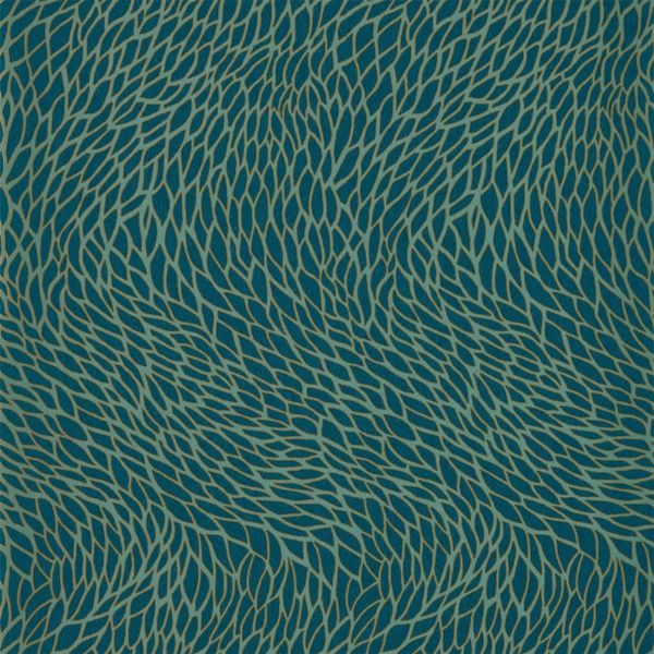 Corallino Wallpaper W0166/03 by Clarke & Clarke in Teal Blue