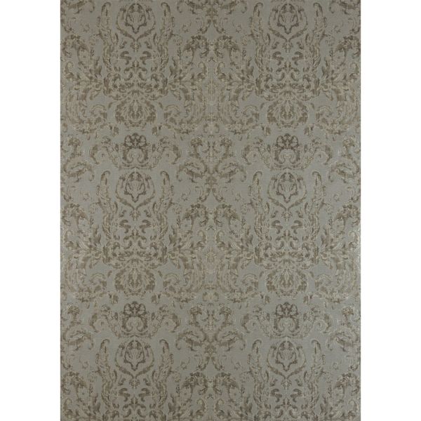 Brocatello Wallpaper 312006 by Zoffany in Burnish Brown