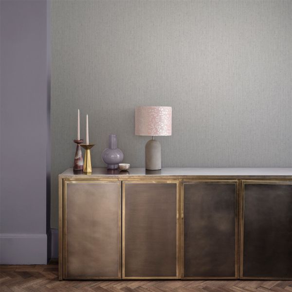 Tisbury Plain Wallpaper 120367 by Clarissa Hulse in Pewter Grey