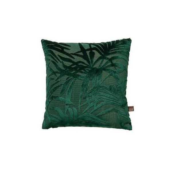 Cali Botanical Leaf Cushion in Green