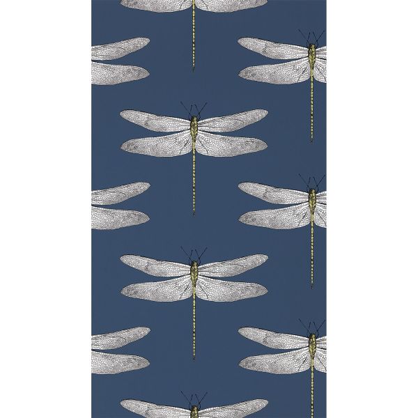 Demoiselle Wallpaper 111243 by Harlequin in Ink Chartreuse Green