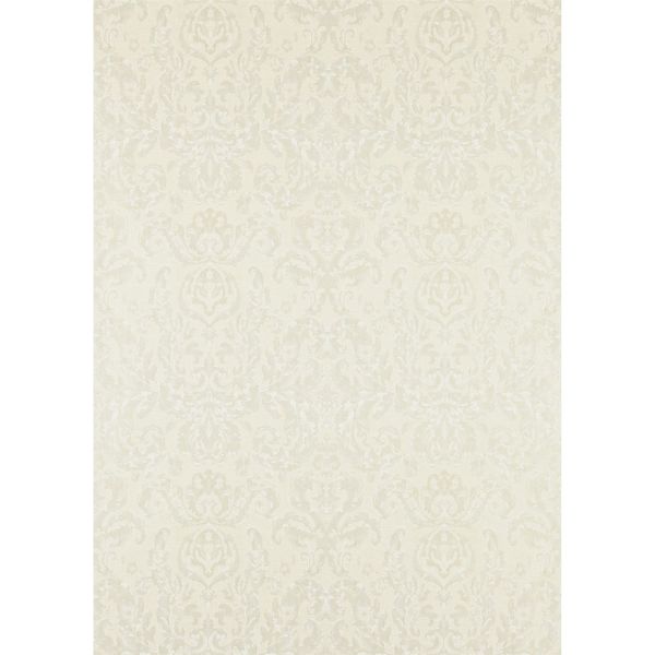 Brocatello Wallpaper 312007 by Zoffany in Chalk White