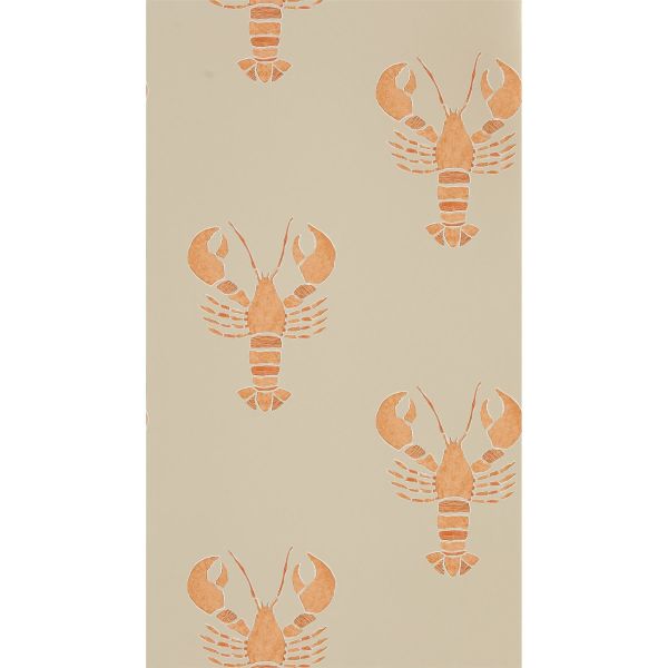 Cromer Wallpaper 216589 by Sanderson in Rust Orange