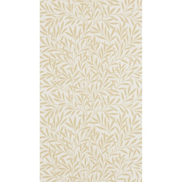 Willow Leaf Wallpaper 210385 by Morris & Co in Buff Brown