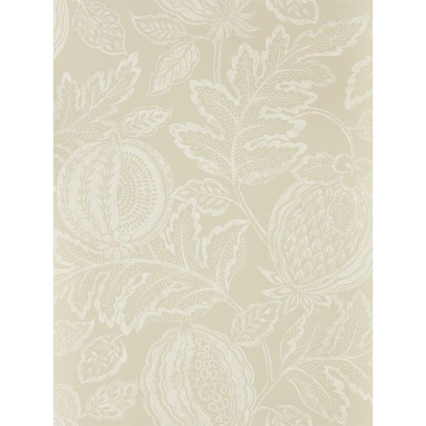 Cantaloupe Wallpaper 216760 by Sanderson in Stone Grey