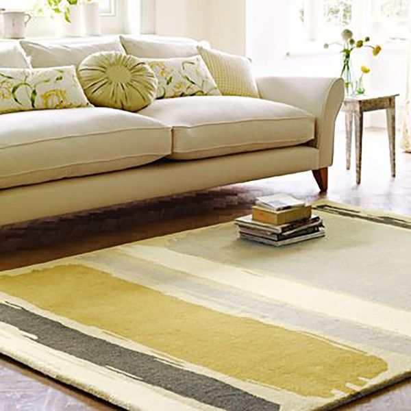 Sanderson Abstract Rugs 45401 in Linden Silver