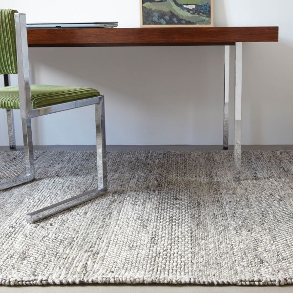 Katherine Carnaby CS07 Modern Designer Rugs in Grey Marl Stripe