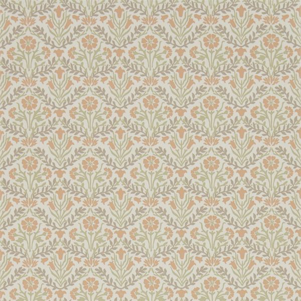 Morris Bellflowers 216438 by Morris & Co in Saffron Olive Green