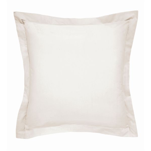 Plain Square Oxford Pillowcase By Bedeck of Belfast in Cashmere Cream
