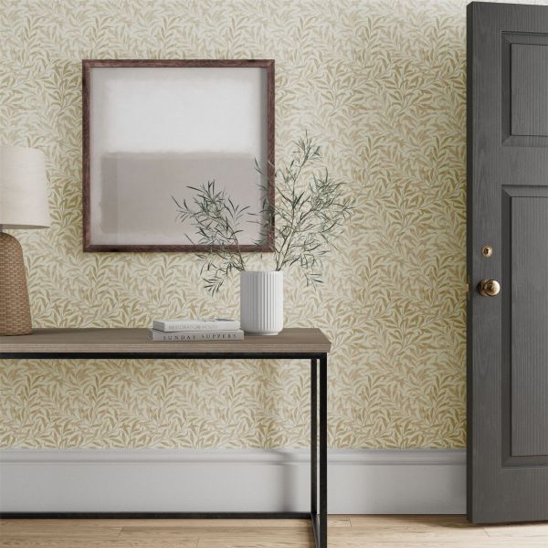 Willow Boughs Wallpaper 217082 by Morris & Co in Linen Beige