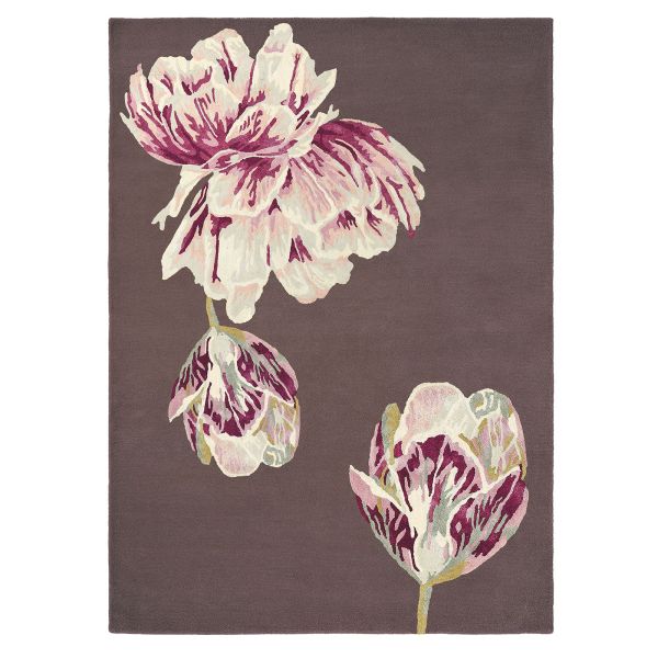 Tranquility Rugs 56005 by Ted Baker in Aubergine