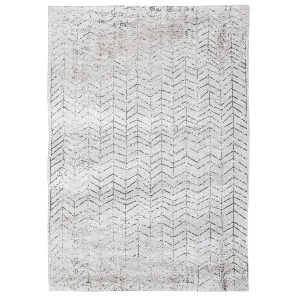 Louis De Poortere Mad Men Jacobs Ladder Rug 8652 in Black on White