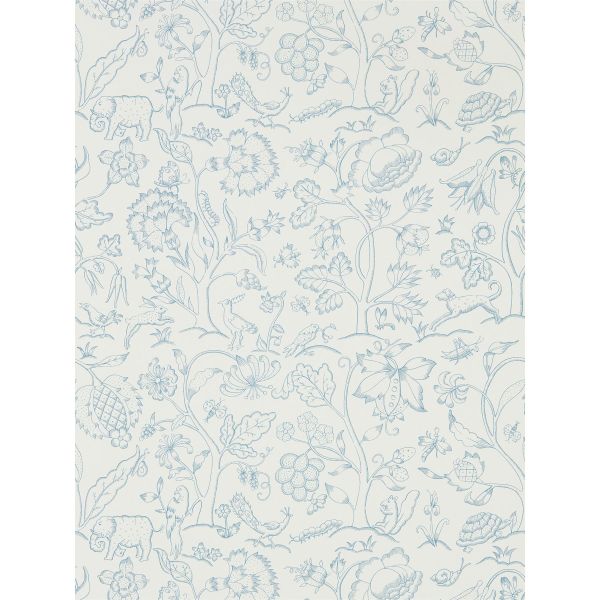 Middlemore Wallpaper 216698 by Morris & Co in Cornflower Chalk White