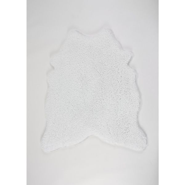 Peau 100 Bath Mat in White by Designer Abyss & Habidecor