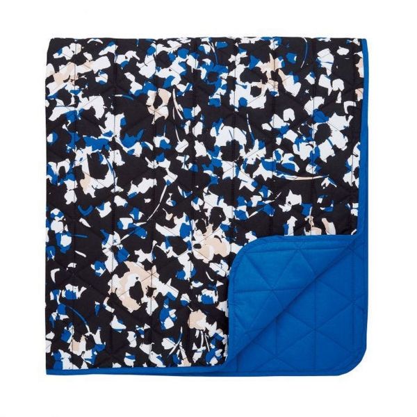 Street Art Floral Cotton Throw By DKNY in Black