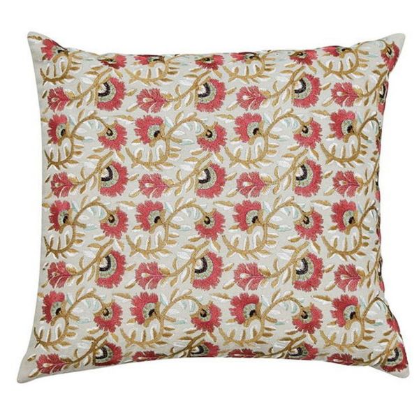 Seasons By May Cushion in Linen Grey By Morris & Co