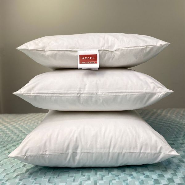 Luxury 3 Chamber Goose Down Pillow By Hefel in White