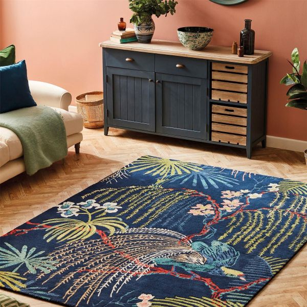 Rain Forest Rugs 50708 in Tropical Night by Sanderson