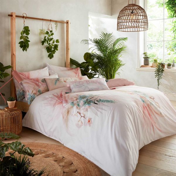 Serendipity Floral Bedding and Pillowcase By Ted Baker in Sorbet Pink