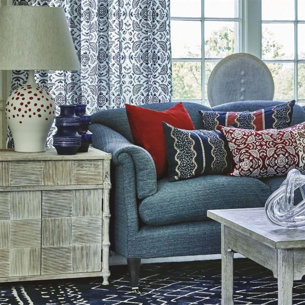 Mariah Luxury Wool rugs in Indigo Blue by Designer William Yeoward