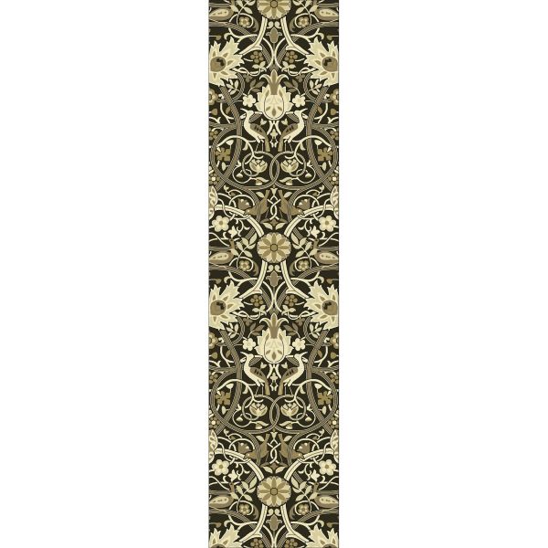 Bullerswood Runner Rugs 127305 in Charcoal Mustard By William Morris