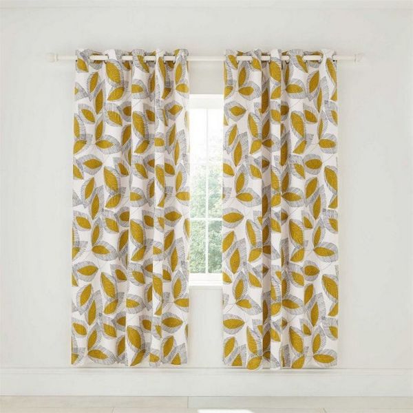 Grove Lined Curtains in Cinnamon Brown by Helena Springfield