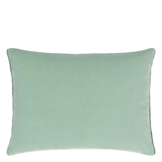 Designers Guild Cassia Plain Cushion in Celadon & Mist Blue