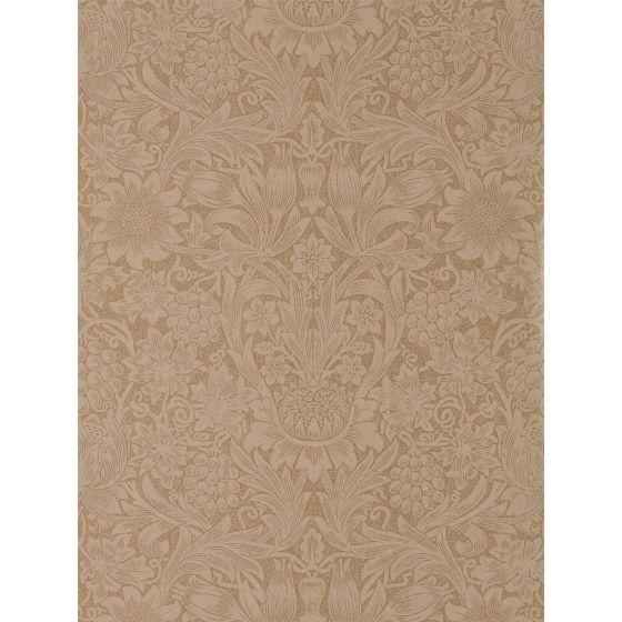 Pure Sunflower Wallpaper 216046 by Morris & Co in Copper Russet