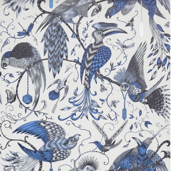 Audubon Wallpaper W0099 01 by Emma J Shipley in Blue