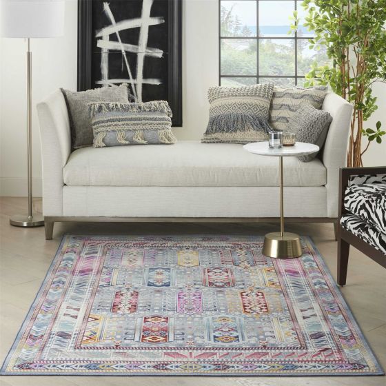 Vintage Kashan Traditional Rugs VKA06 by Nourison in Grey Multi