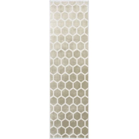 Manipur Geometric Runner Rug in Natural By Designers Guild