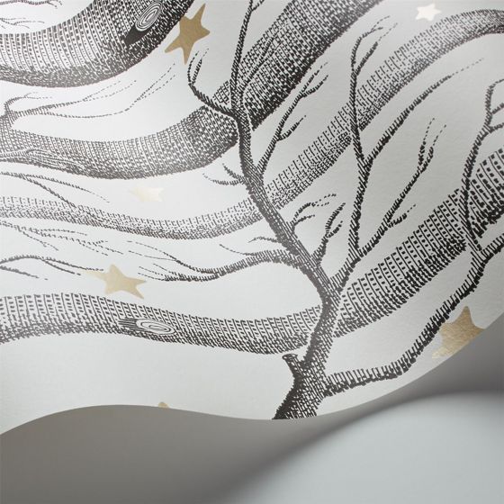 Woods & Stars Wallpaper 11050 by Cole & Son in Black White