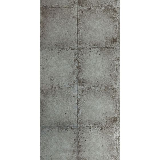 Lustre Tile Wallpaper 312830 by Zoffany in Pewter Grey