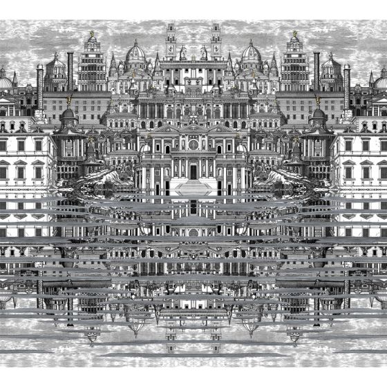 Riflesso Wallpaper 20040 by Cole & Son in Black White