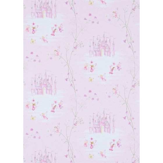 Fairy Castle Wallpaper 214046 by Sanderson in Pink