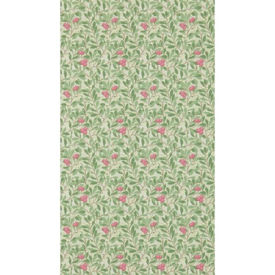 Arbutus Wallpaper 214720 by Morris & Co in Olive Pink