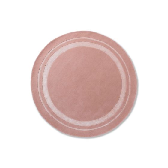 Redbrook 081802 Circle Rug by Laura Ashley in Blush Pink