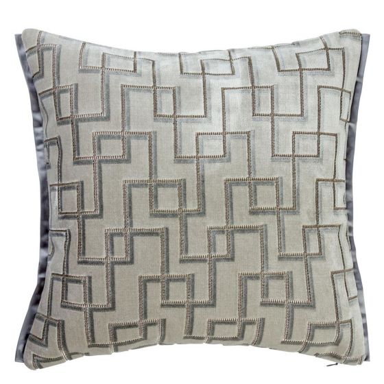 Designers Guild Jeanneret Cushion in Platinum
