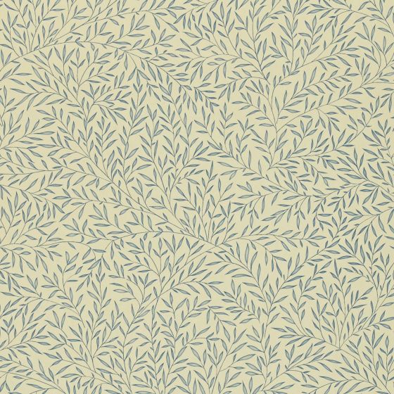 Lily Leaf Wallpaper 104 by Morris & Co in Woad Blue
